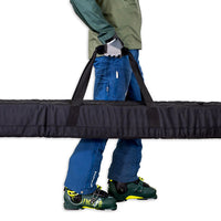 Mountain Essential Ski Travel Bag - Water Resistant Padded Carry Case Holds Single Pair of Skis