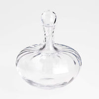 Lucia Swirled Glass Decanter – Hand-Blown Crystalline Glass with Optic Swirl Design