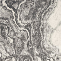 8x10 Gray & Ivory Abstract Area Rug