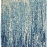 5’ x 7’ Navy and Light Blue Abstract Area Rug