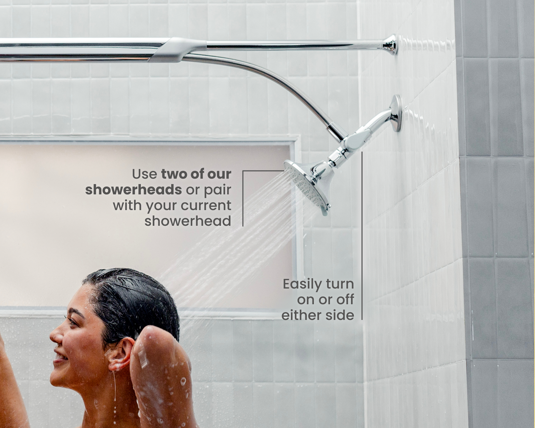 Boona Tandem Double Showerhead