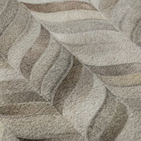 8x10 ft Gray Abstract Indoor Area Rug – Loomed Polyester, Machine Washable
