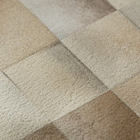 8x10 Taupe Abstract Indoor Area Rug – Loomed Polyester, Machine Washable