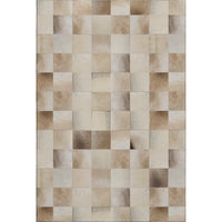 8x10 Taupe Abstract Indoor Area Rug – Loomed Polyester, Machine Washable