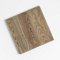Grey Wash Face-Grain Cutting Board – 16" × 16", Ash Wood with Driftwood Teak Oil Finish