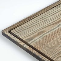 Grey Wash Face-Grain Cutting Board – 16" × 16", Ash Wood with Driftwood Teak Oil Finish