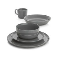 Hue Dark Grey Porcelain Cereal Bowl – 28 oz, Hand-Glazed