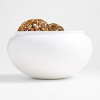 Jimena Black Ceramic Centerpiece Bowl – 10" Diameter, Matte Finish
