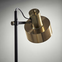 Antiqued Brass Task Floor Lamp – 57-Inch, Brass Shade