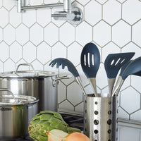 Luxury Without Labels - Zest Steel 6-Piece Cooking Utensil Set