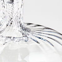 Lucia Swirled Glass Decanter – Hand-Blown Crystalline Glass with Optic Swirl Design