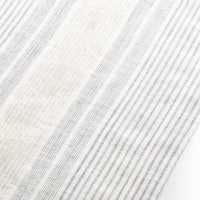 Chesney Striped Metal Grey Linen Table Runner – 14" × 90", Yarn-Dyed Linen