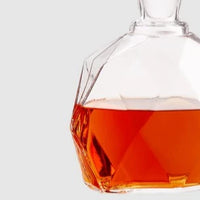 Spectrum Decanter – 32 oz Hand-Blown Lead-Free Crystalline Glass with Faceted Design