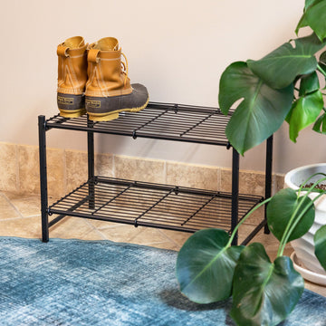 Aspen Modular Shoe Rack Single - Adjustable Height Shoe Storage Organizer