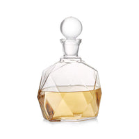 Spectrum Decanter – 32 oz Hand-Blown Lead-Free Crystalline Glass with Faceted Design