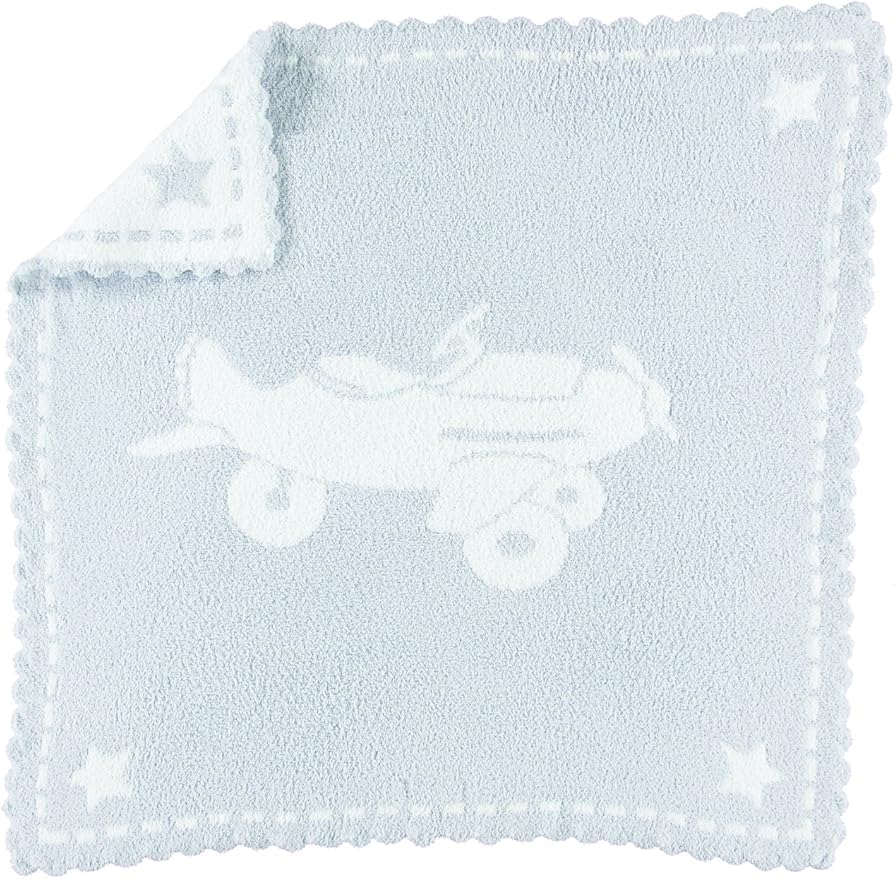 Barefoot Dreams CozyChic® Scalloped Receiving Blanket