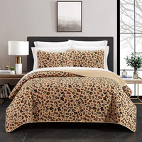 Chic Home "Wild Cheeta" Quilt Set