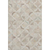8x10 Ivory Abstract Indoor Area Rug – Loomed Polyester, Machine Washable