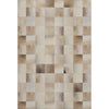 8x10 Taupe Abstract Indoor Area Rug – Loomed Polyester, Machine Washable