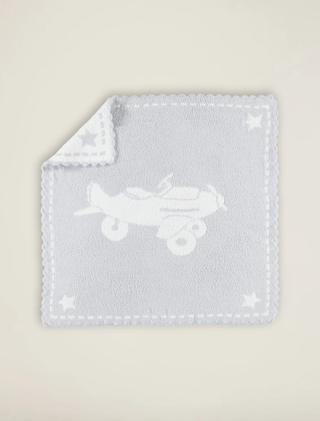 Barefoot Dreams CozyChic® Scalloped Receiving Blanket