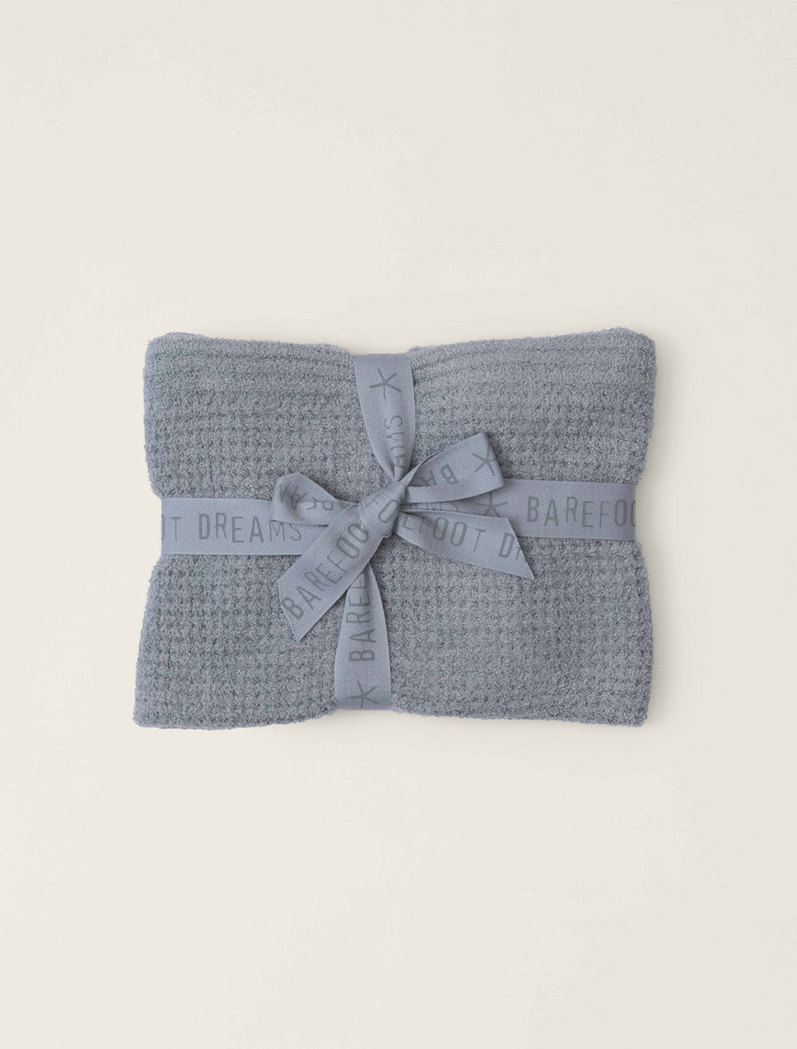 Barefoot Dreams CozyChic Lite® Waffle Receiving Blanket - Moonbeam