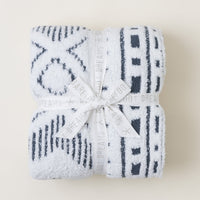 Barefoot Dreams CozyChic® Artisan Throw - Pearl &amp; Smokey Blue