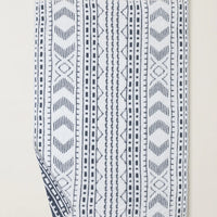 Barefoot Dreams CozyChic® Artisan Throw - Pearl &amp; Smokey Blue