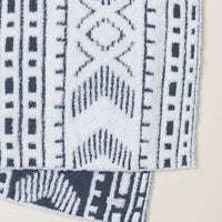Barefoot Dreams CozyChic® Artisan Throw - Pearl &amp; Smokey Blue