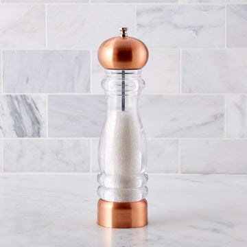 Olde Thompson Copper Salt Mill – 10" Premium Grinder with Adjustable Ceramic Mechanism