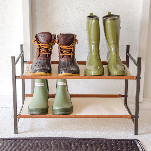 Aspen Modular Shoe Rack Single - Adjustable Height Shoe Storage Organizer