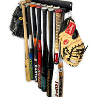 StoreYourBoard Dugout Heavy-Duty Baseball Bat Rack - Wall or Fence Mount Storage Holds 14 Bats