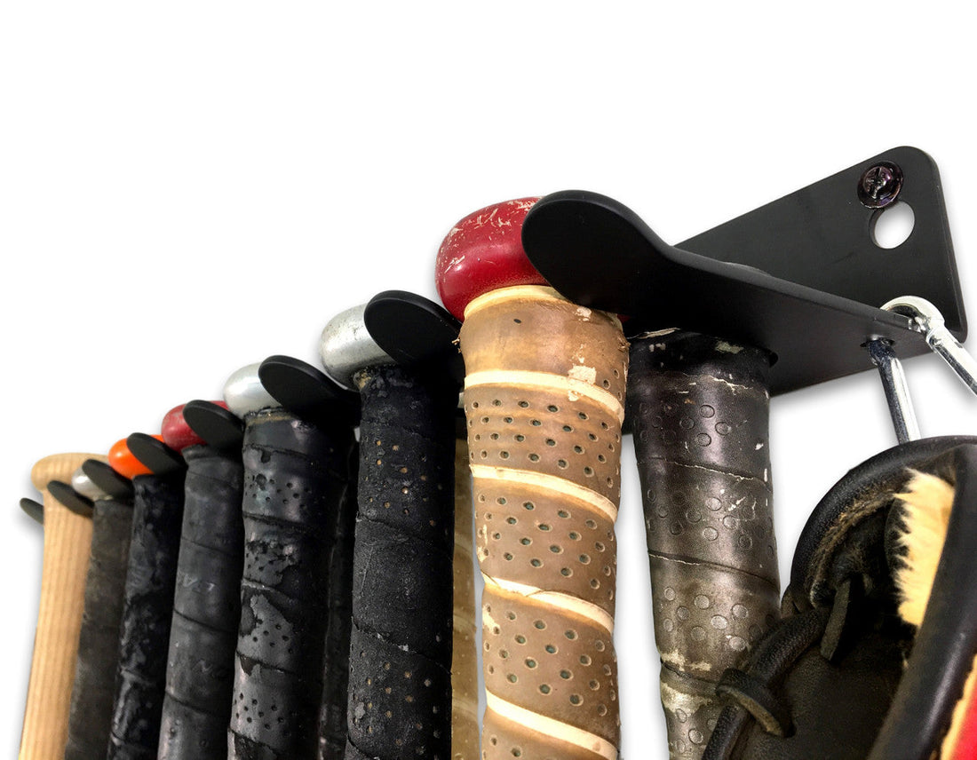StoreYourBoard Dugout Heavy-Duty Baseball Bat Rack - Wall or Fence Mount Storage Holds 14 Bats