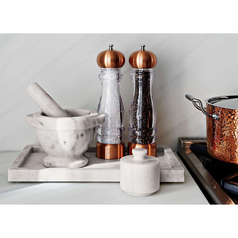 Olde Thompson Copper Salt Mill – 10" Premium Grinder with Adjustable Ceramic Mechanism