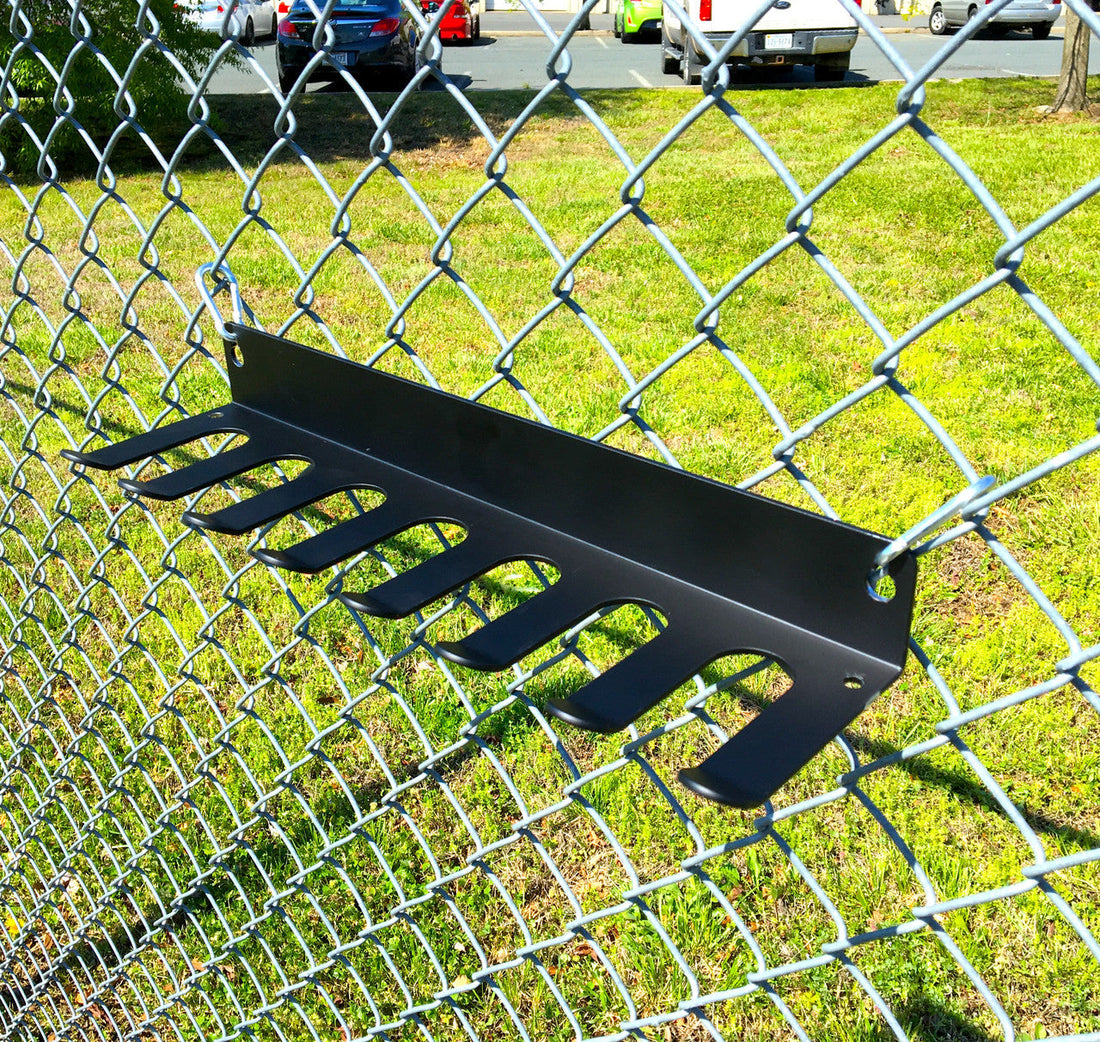 StoreYourBoard Dugout Heavy-Duty Baseball Bat Rack - Wall or Fence Mount Storage Holds 14 Bats
