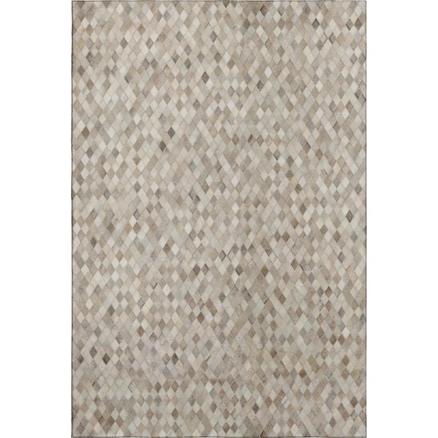 8x10 Gray Diamond Indoor Area Rug – Loomed Polyester, Machine Washable