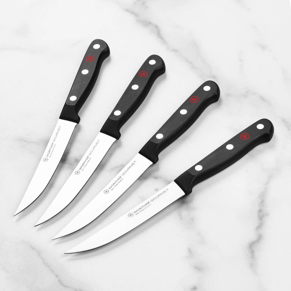 Wüsthof Gourmet 4-Piece Steak Knife Set - German Steel Cutlery