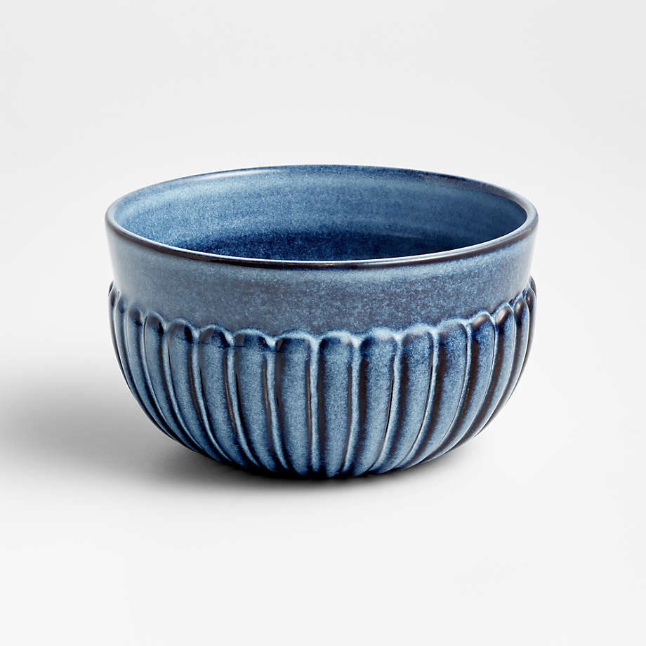 Cove Indigo Cereal Bowl – Glazed Stoneware, 32 oz