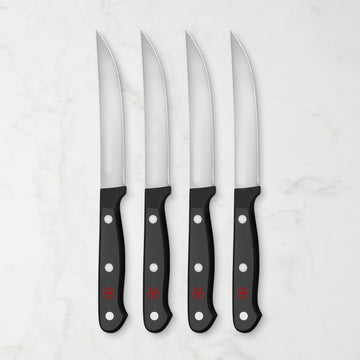 Wüsthof Gourmet 4-Piece Steak Knife Set - German Steel Cutlery
