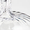 Lucia Swirled Glass Decanter – Hand-Blown Crystalline Glass with Optic Swirl Design